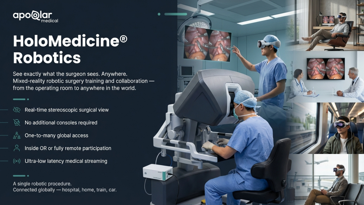 apoQlar lança a plataforma de robótica HoloMedicine®