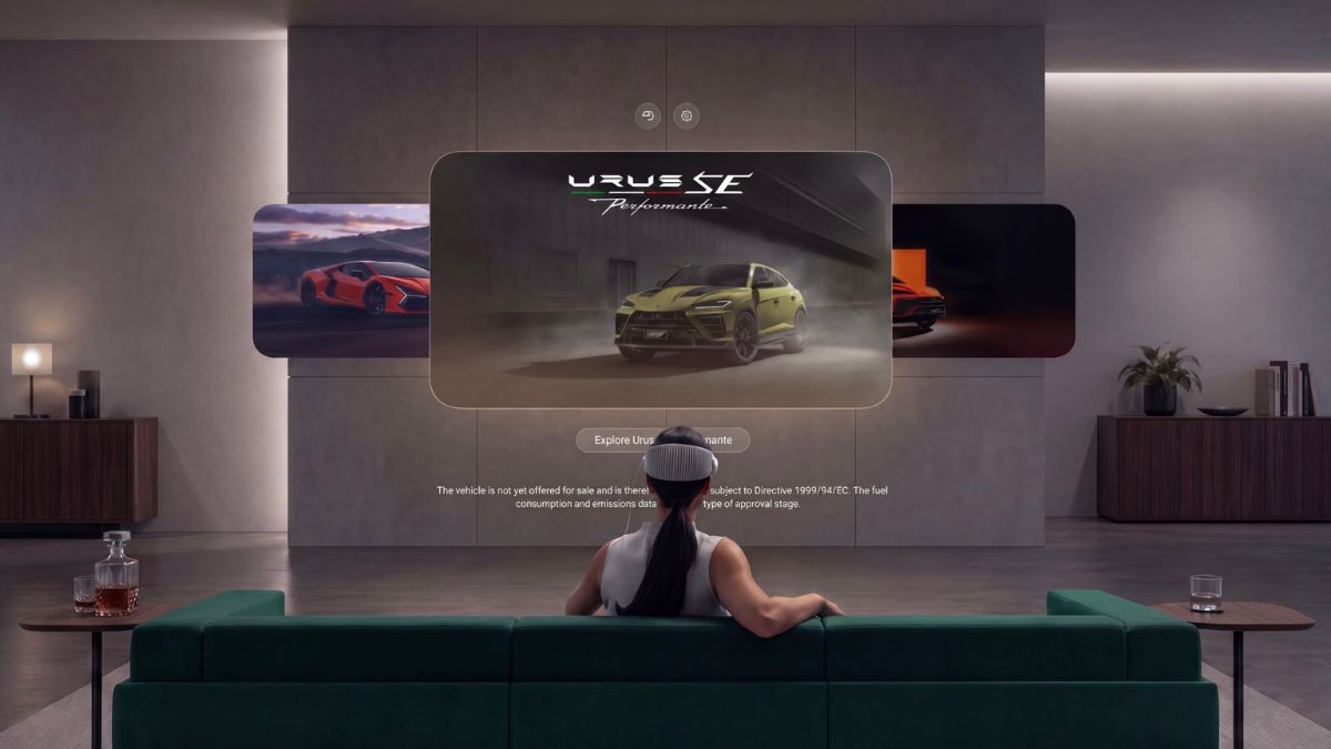 Lamborghini lança app oficial para Apple Vision Pro
