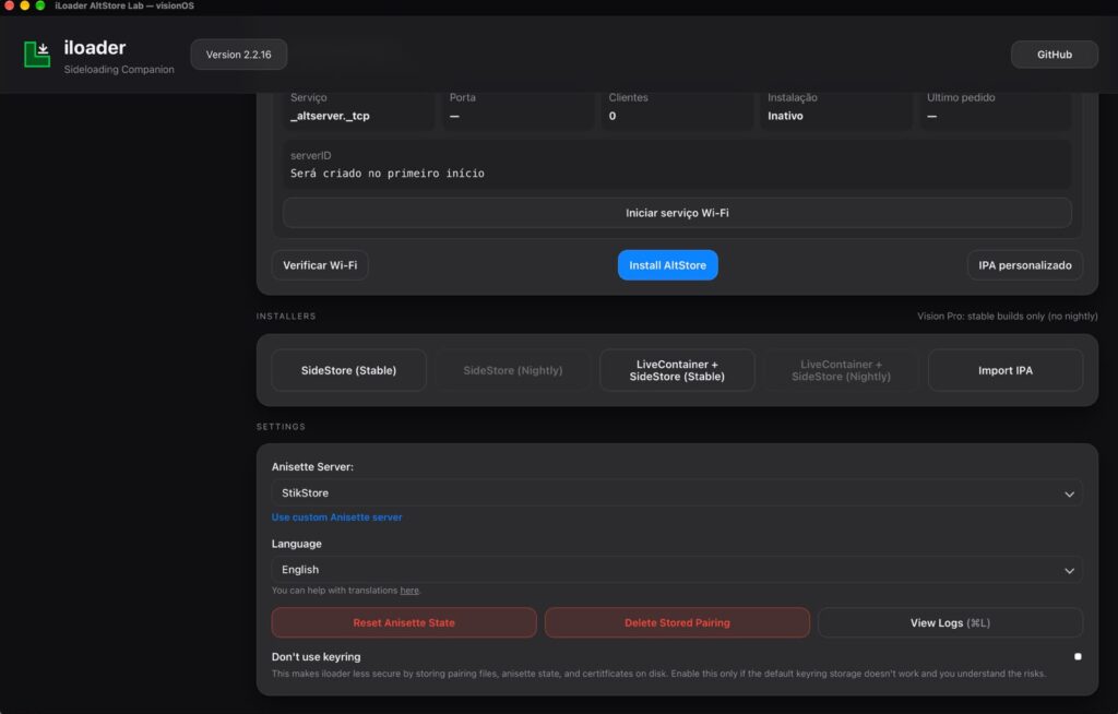 Como consegui fazer Sideload sem fio no Apple Vision Pro 2 PHOTO 2026 08 18 20 30 42 1