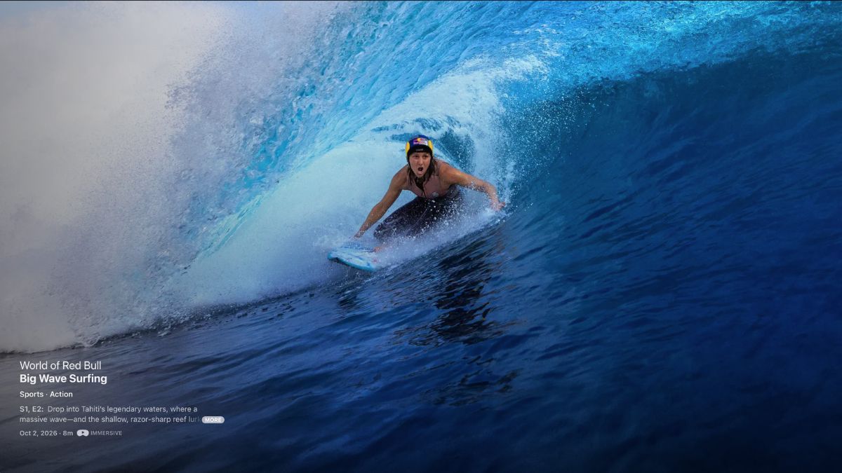 Red Bull Big Wave Surfing chega ao Vision Pro em 2 de outubro